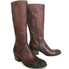 €310 VIC VIC MATIE stivali alti donna pelle marrone Made in Italy 37