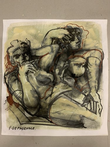 Dipinto olio carta - dipinto,