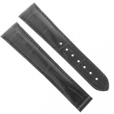 Cinturino Misure adatte a OMEGA Speedmaster tampa Alligatore Nero Opaco 20/18 mm