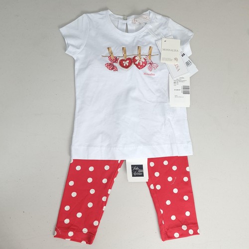 Monnalisa top leggings set - monnalisa,