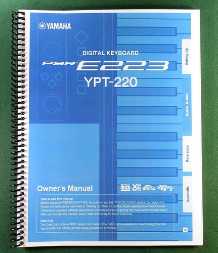 Yamaha psr e223 - yamaha, ypt-220