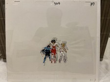 Saint Seiya anime Cel Douga Stuck - Pegasus Seiya Cygnus Hyoga Dragon Shiryu 45