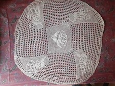 Centro Tavola - Tovaglia - Uncinetto Tonda - Fatta a mano