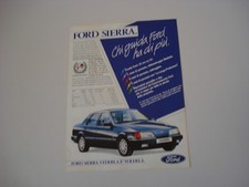 advertising Pubblicità 1988 FORD SIERRA
