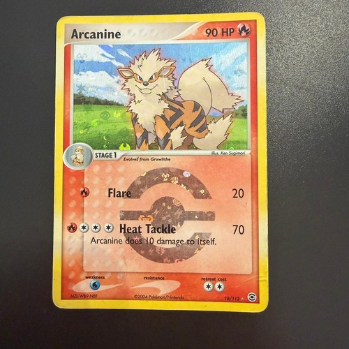 Pokemon card arcanine - card, 18/112