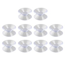 10 Pezzi Tazze Bifacciali in PVC Tamponi da 30 mm per Vetro e Plastica