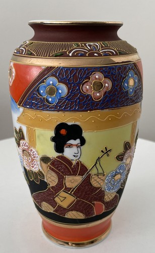 Vaso giapponese satsuma geisha - vaso,