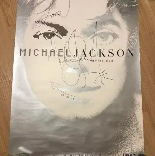 Poster firmato michael jackson - firmato,