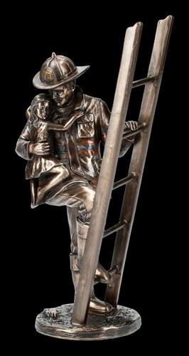 Statua pompiere soccorritore - -,