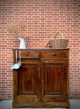 CREDENZA IN ROVERE MASSICCIO, CARNIA FRIULI MADIA DISPENSA FINE 800 MONTAGNA