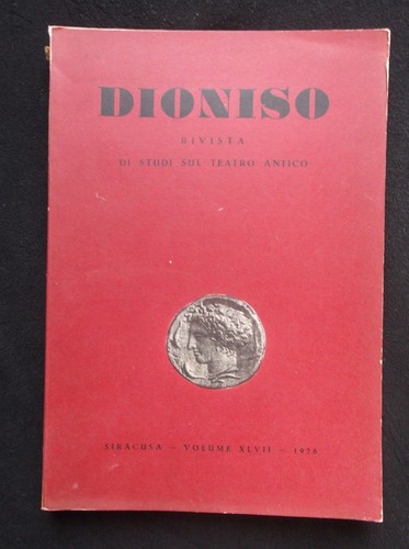 Dioniso rivista studi sul - dioniso,,