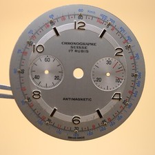 Cadran de montre Landeron 79 - CHRONOGRAPHE SUISSE Ø34,50mm [NOS] (Watch dial)