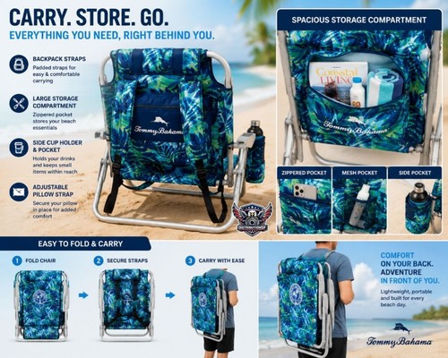 Tommy bahama zaino sedia - tommy,