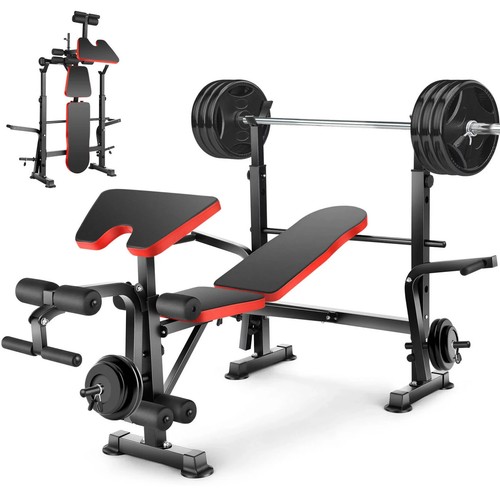 Set panca pesi olimpica - panca,