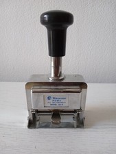 TIMBRO NUMERATORE IN ACCIAIO BIANCONE MOD 212 POSTE ITALIANE