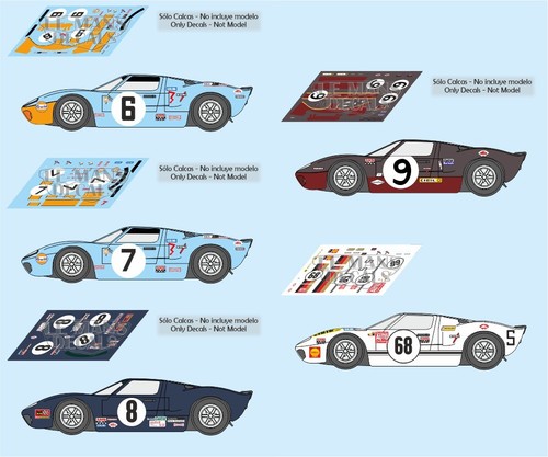 Decals ford gt40 - ford,