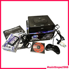 ⭐️  SEGA SATURN CONSOLE ANNI '90 CON SCATOLA, CAVI, LIBRETTI, ADATTATORE OMAGGIO