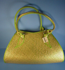 Borsa a mano bambù 54 verde