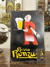 Birra Ronzani Bologna-Targa  smaltata anni’30 firmata Nadalini