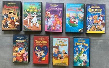 WALT DISNEY - 9 VHS Vari titoli