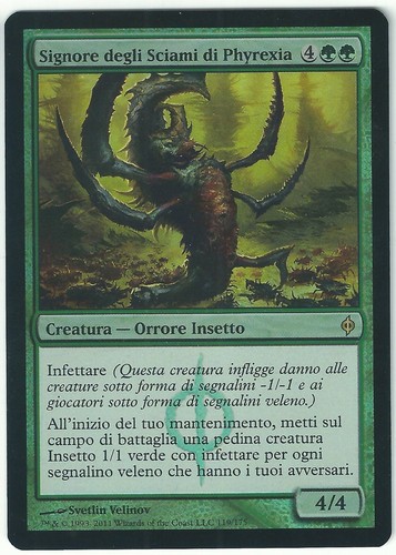 Foil phyrexian swarmlord - phyrexian, /
