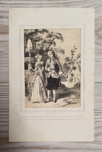 1850 litografia stampa