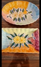 Set 2 Vassoi Antipastiera Artigianali Dipinti Interamente a Mano