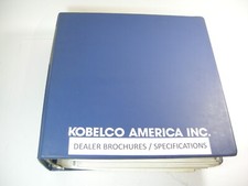 Lotto Manuale Brochure Rivenditore Pubblicità Specifiche Escavatore Kobelco in Raccoglitore
