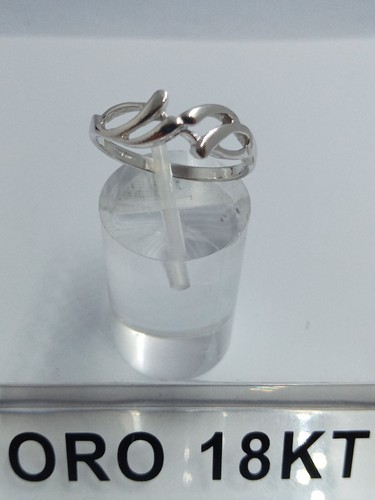 Anello oro bianco - bianco, 18