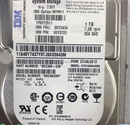 00y2434 00y2511 00y5723 ibm - 00y5723,