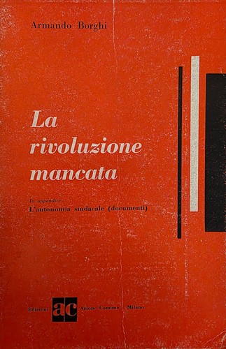 Borghi armando rivoluzione - borghi, la