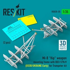 Mi-8 weapon mounting frame with BD3-57KrV  for Trumpeter 1/35 ResKit RSU35-0035
