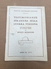 Mussolini Testimonials