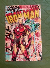 Tela Iron Man  75x50 cm, nuova