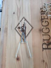 04 pezzi  APPENDIPIATTI A MOLLA CON 4 GANCI PER APPENDERE PIATTI DA COLLEZIONE