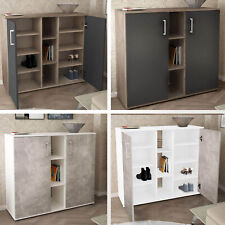 MOBILE INGRESSO MADIA SOGGIORNO MODERNO 2 ANTE 3 MENSOLE A VISTA LEGNO MOD.FRANK