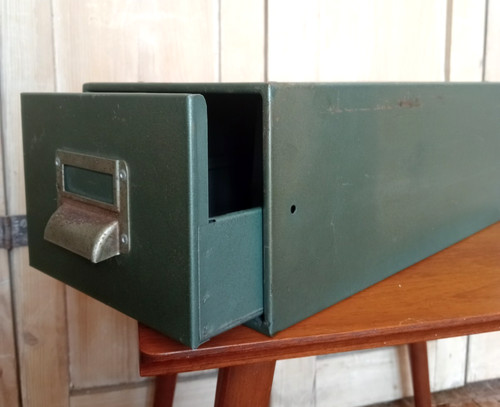 Cassetto schedario vintage - schedario,