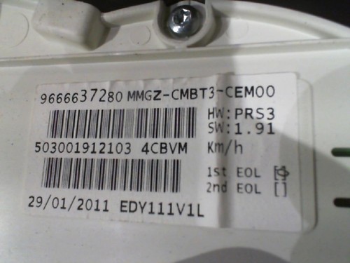 Tachimetro peugeot 206 6103hp - tachimetro, 206+