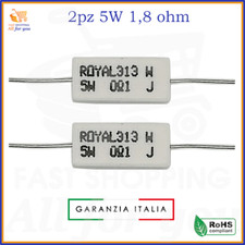 Kit resistenze 5 watt resistenza in ceramica ceramiche 1,8 ohm resistore a filo