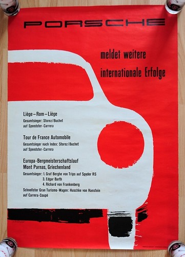Orig poster porsche - orig.,