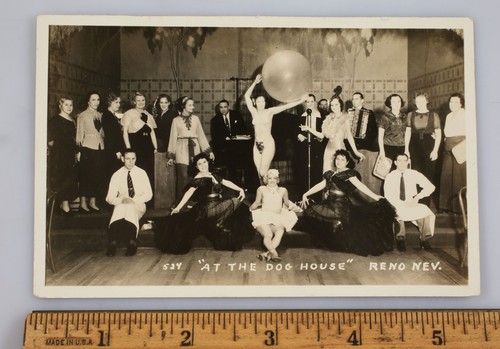 Vintage rppc the dog house - rppc,