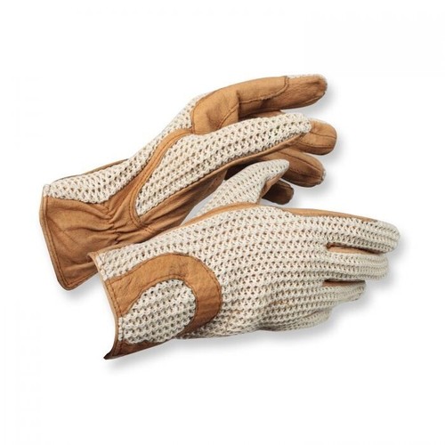 Guanti marroni vera pelle - ,