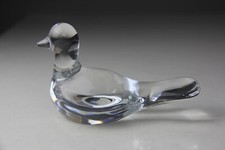 Statuina colomba in cristallo trasparente Baccarat France