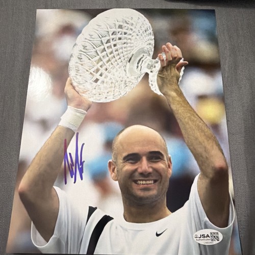 Foto tennis 8x10 firmata andre - foto,