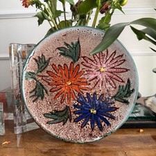 Piatto con decoro fiori - con,