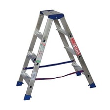 Marchetti GAUDI scala scaletto alluminio doppia salita 4 gradini altezza 1 m