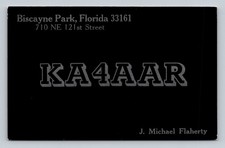 Ham Radio QSL KA4AAR Florida