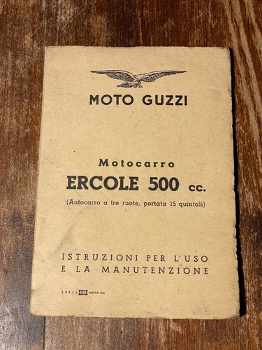 Libretto originale moto - originale, guzzi