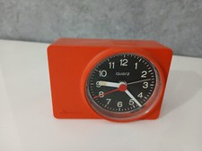 Orologio Sveglia da Tavolo Comodino Rosso Bauknecht al Quarzo Vintage