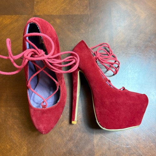 Costume sexy rosso stringato